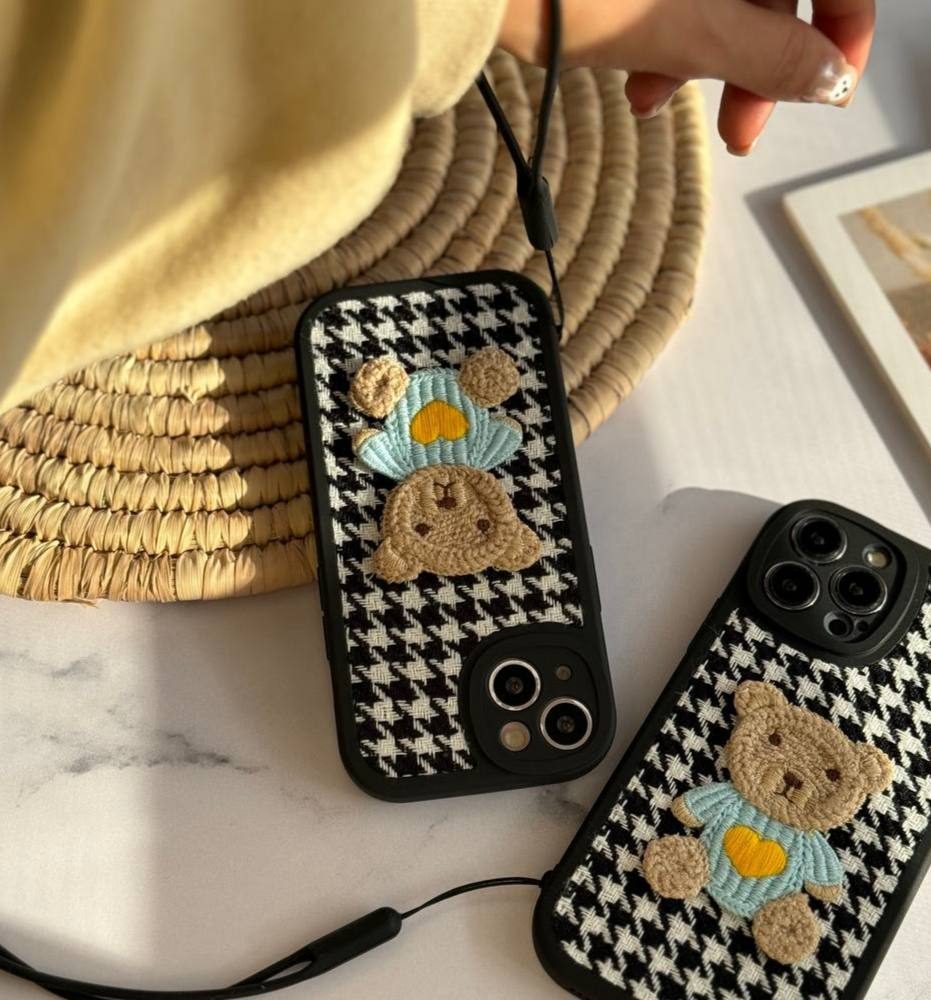 قاب خرس پارچه ای با بند سیلیکونی