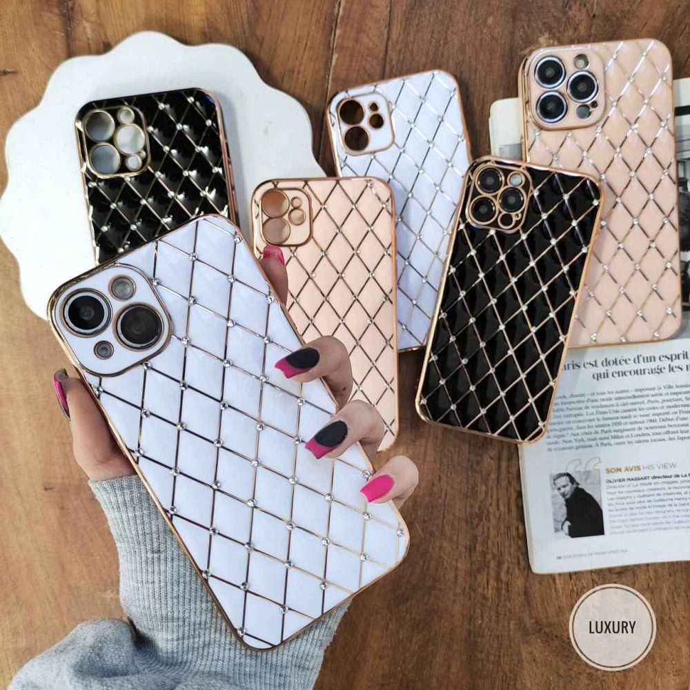 قاب پافری لوزی نگین دار