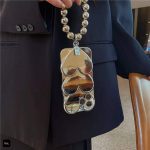 قاب قلب کروم آویز مرواریدی - Image 3