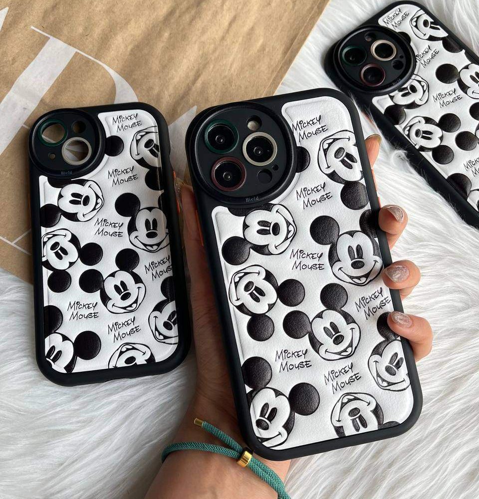 قاب میکی چرمی آیفونی