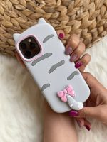 قاب گربه سیلیکونی دم پاپیونی