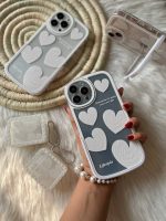 قاب قلب سفید استند دار