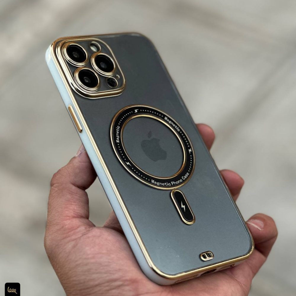 قاب دور سفید پشت شفاف