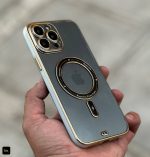 قاب دور سفید پشت شفاف