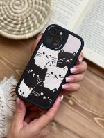 قاب گربه های کیوت سیاه و سفید