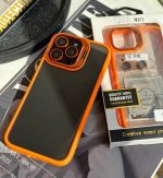 قاب استندی نارنجی با محافظ لنز رینگی