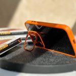 قاب استندی نارنجی با محافظ لنز رینگی