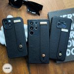 قاب چرمی همراه با بند استندی