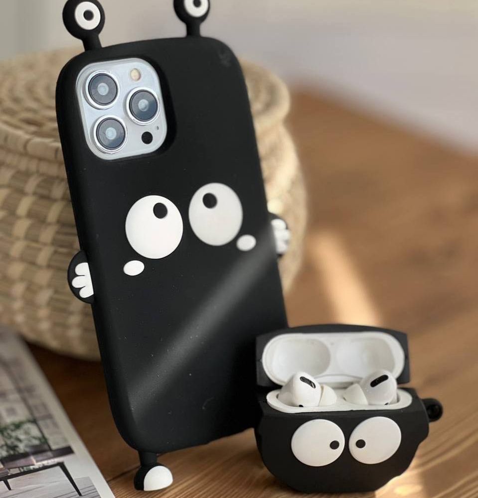 قاب موبایل آیفون هپل شاخدار سیلیکونی