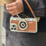 قاب دوربین چرمی بند دار