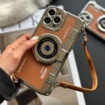 قاب دوربین چرمی بند دار