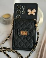 قاب پروانه ای جاکارتی دار بند دار مشکی - Image 2