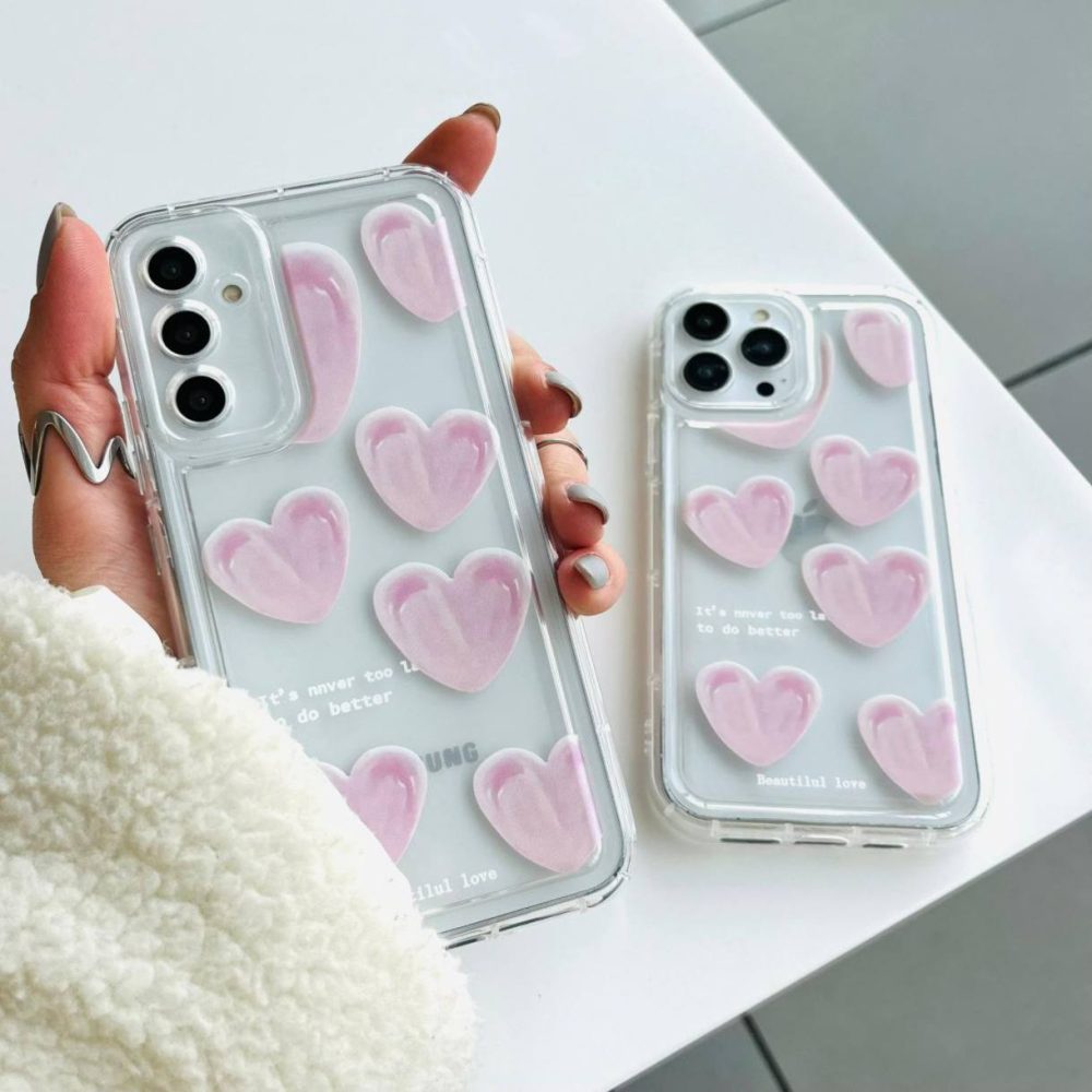 قاب قلب صورتی