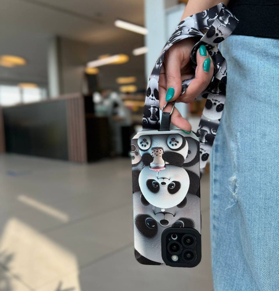 قاب کبریتی پاندا همراه بند ست