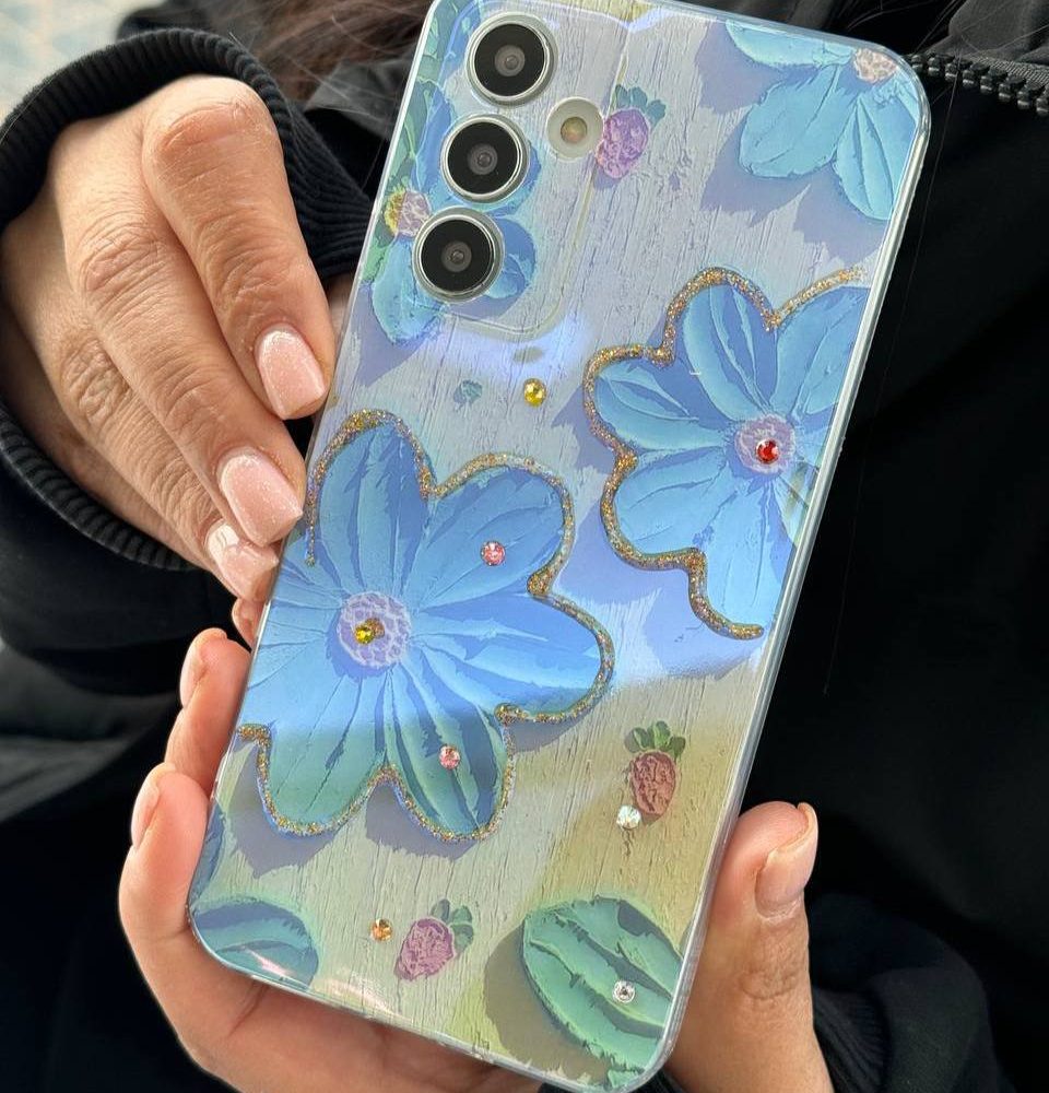 قاب گل ابرنگی نگین دار