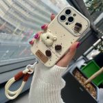 قاب خرس سفیدهمراه با بند اویز ست