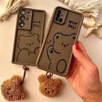 قاب خرس تدی با آویز پشمی