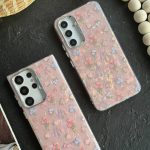 قاب گل صورتی ریز