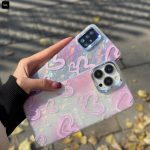 قاب قلب صورتی صدفی - Image 3