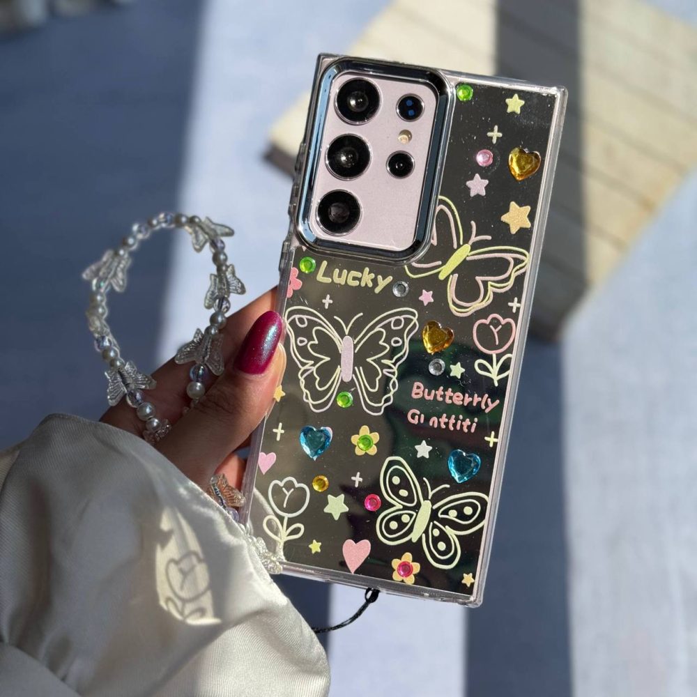 قاب نقاشی پروانه آینه ای