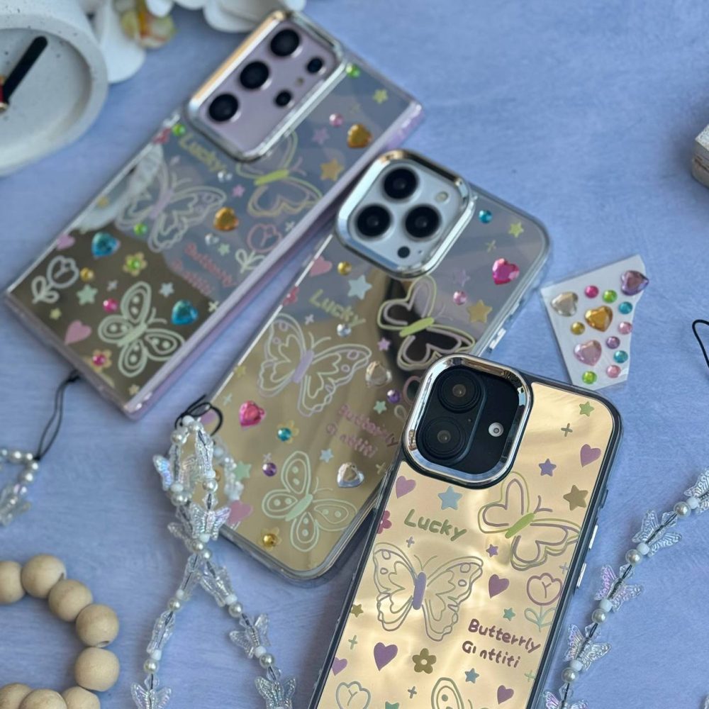 قاب نقاشی پروانه آینه ای