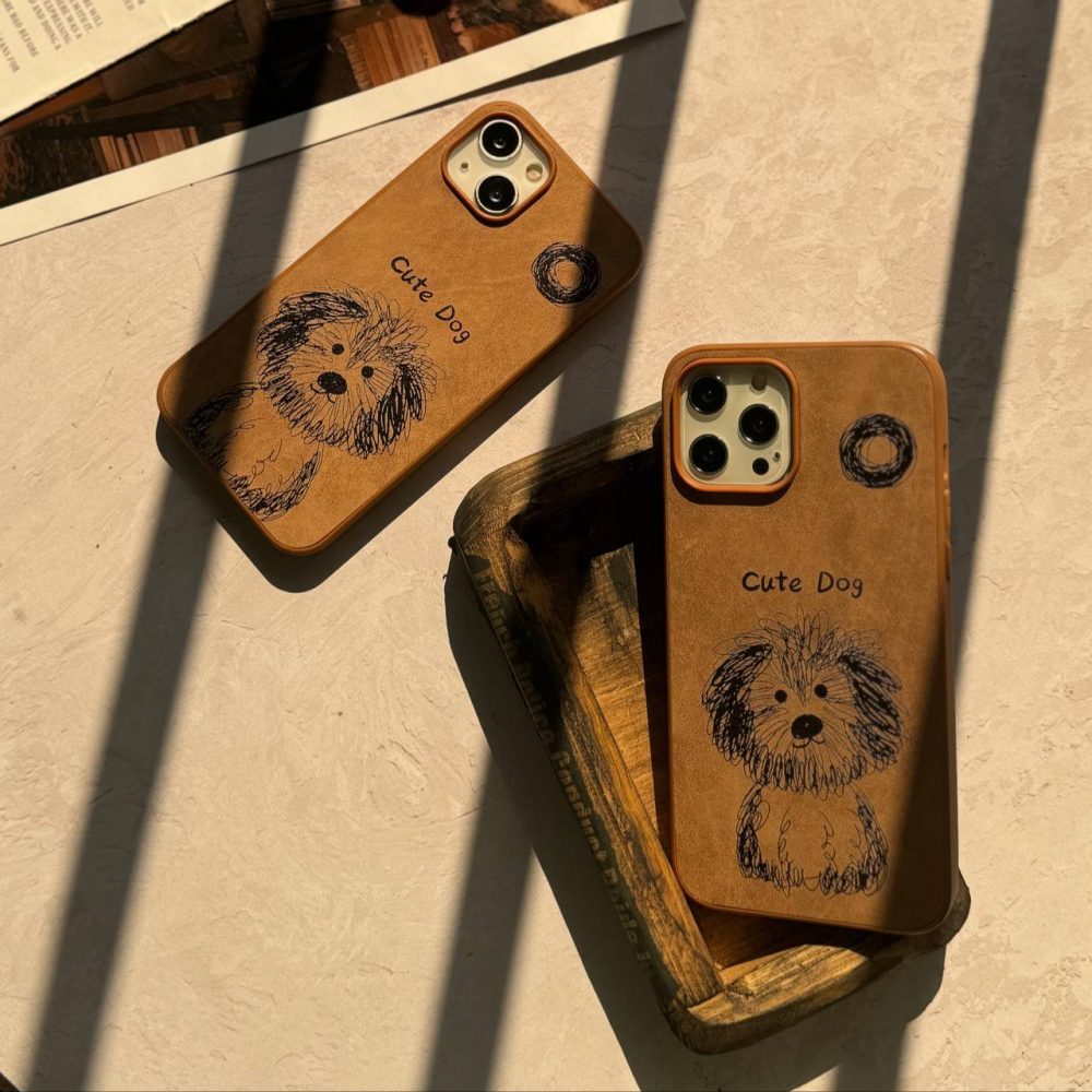 قاب جیر چرمی سگ گلاه‌دار