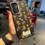 قاب گل چرمی همراه با بند دستی