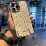 قاب گل چرمی همراه با بند دستی