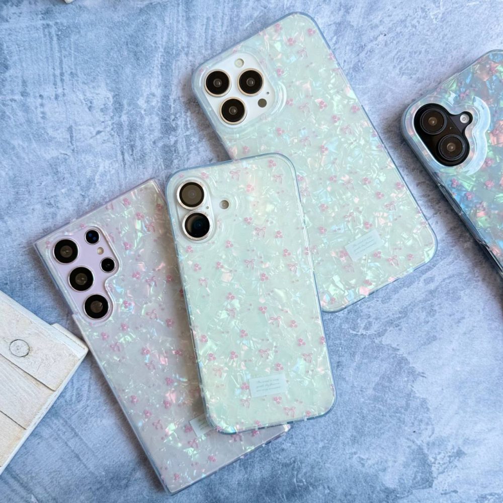 قاب صدفی ریبون و گل