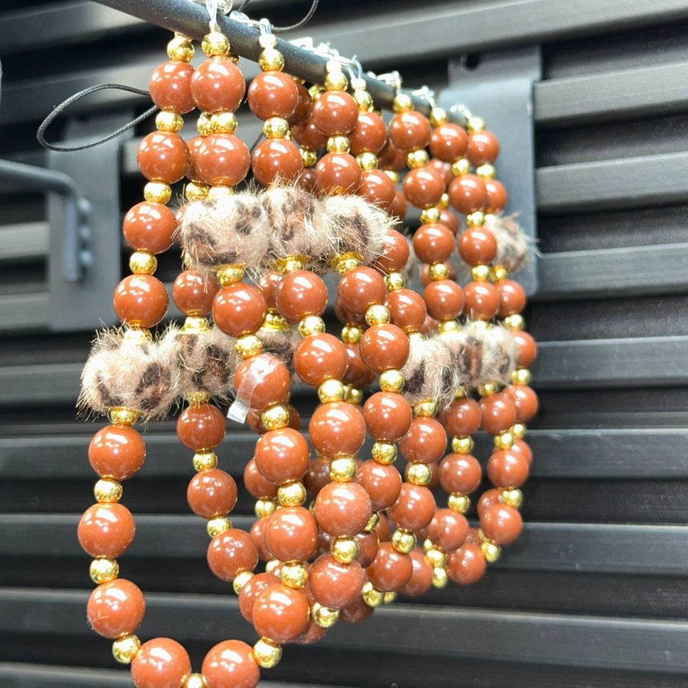 بند آویز مرواریدی پلنگی