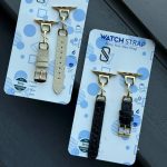 ⁨ بند اپل واچ چرمی کروکدیلی