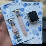 بنداپل واچ چرم و دیاموند