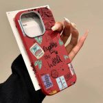 قاب طرح چرم سفر دور دنیا