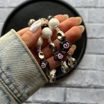 بند آویز مروارید وستاره نقره ای