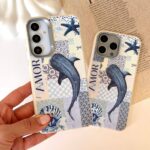 قاب طرح چرم وال