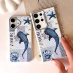 قاب طرح چرم وال