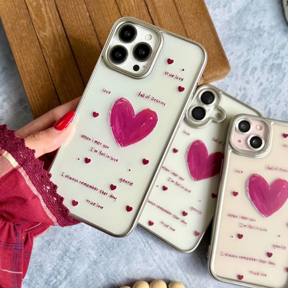 قاب طرح چرم لیلیوم صورتی