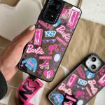 قاب استیکر باربی آینه ای