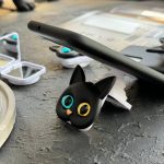 💣قاب موبایل گربه سیاه پاپسوکت آیینه ای