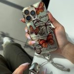 قاب پروانه طلایی همراه آویز