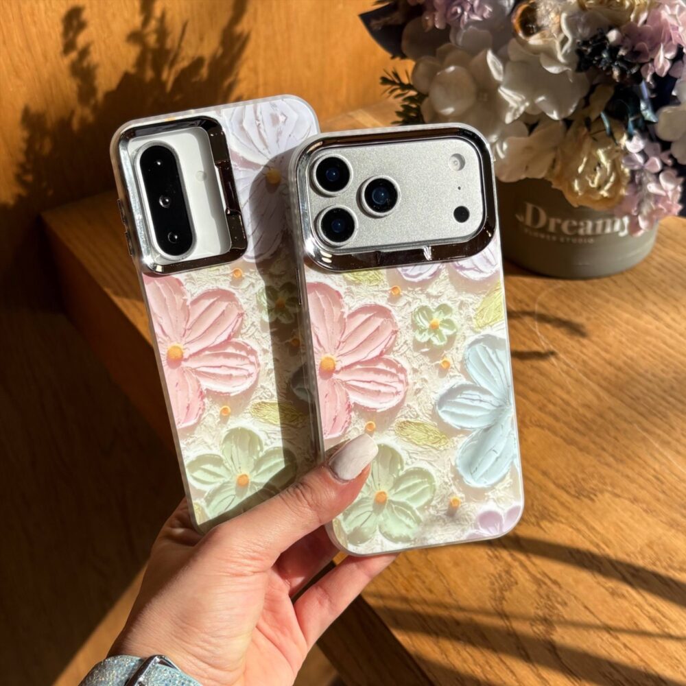 قاب گل آبرنگی سه بعدی