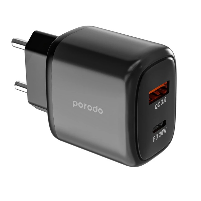 شارژر دیواری 20 وات پرودو مدل PD-20WACEU-BK