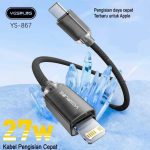 کابل USB-C به لایتنینگ یس پلاس مدل FAST CHARGE 27W  طول 1 متر - Image 3