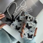 قاب پروانه مشکی همراه با آویز