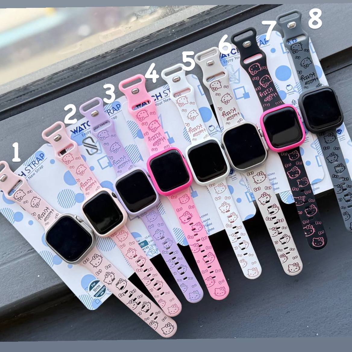 بند اپل واچ سیلیکونی کیتی بند اپل واچ سیلیکونی کیتی