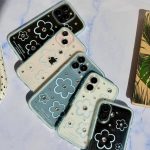 قاب گل آبی نگین دار