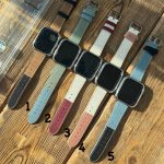 بند اپل واچ چرم و جین