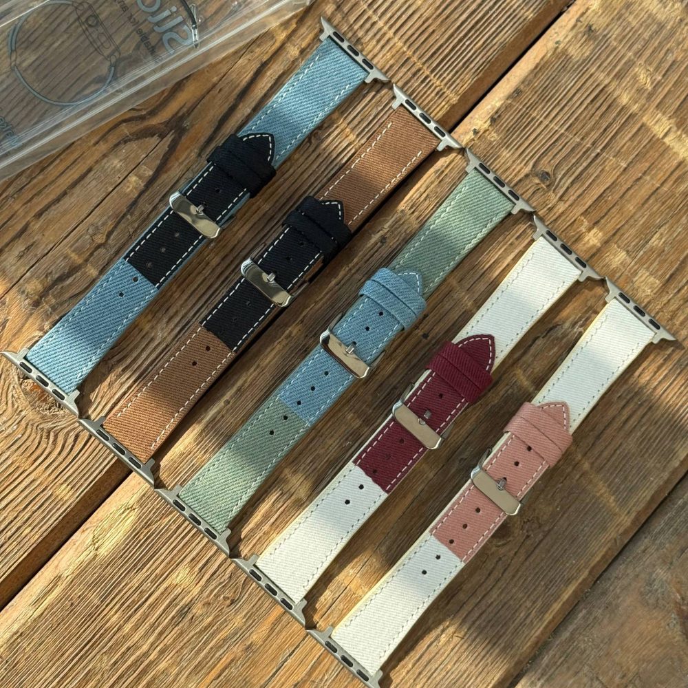 بند اپل واچ چرم و جین