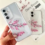 قاب پشت شفاف شکوفه های گیلاس