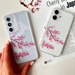 قاب پشت شفاف شکوفه های گیلاس